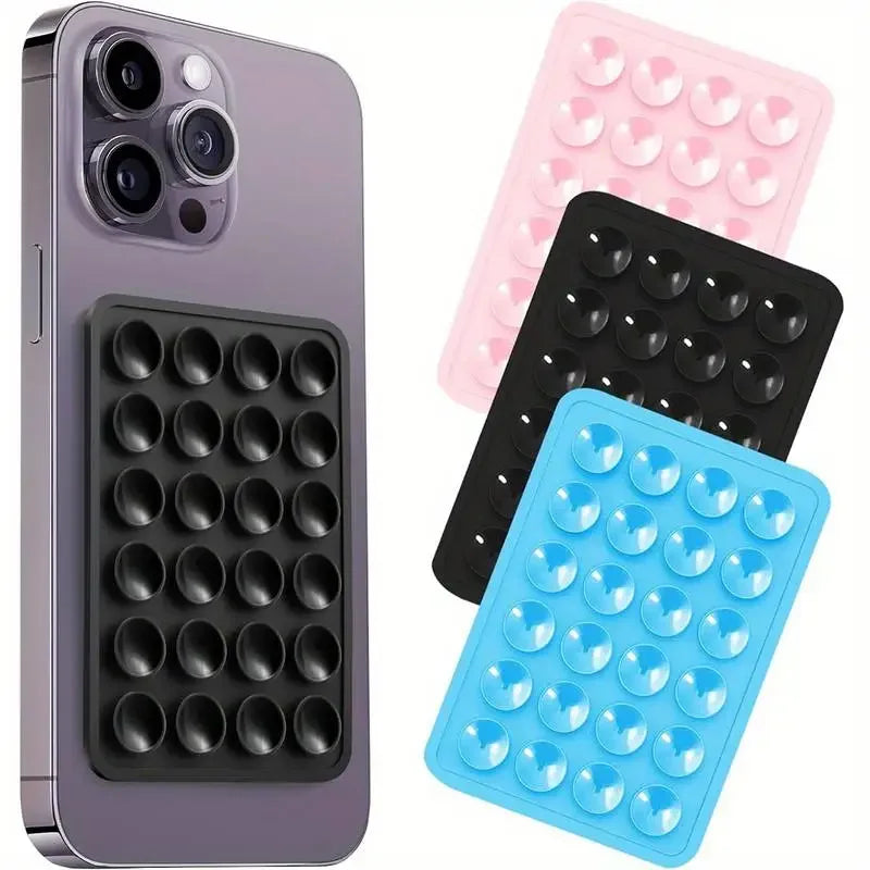 Multifunctional Suction Phone Holder Mat – Anti-Slip Stand & Mount Sticker