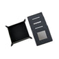 Black Leatherette 5 Piece Coaster Set-0