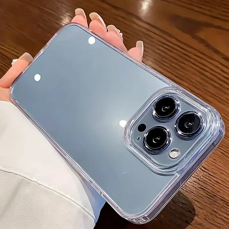 Ultra Thin Clear iPhone Case – Transparent Acrylic Shockproof Back Cover for iPhone 11–17 Series, Plus, Pro Max