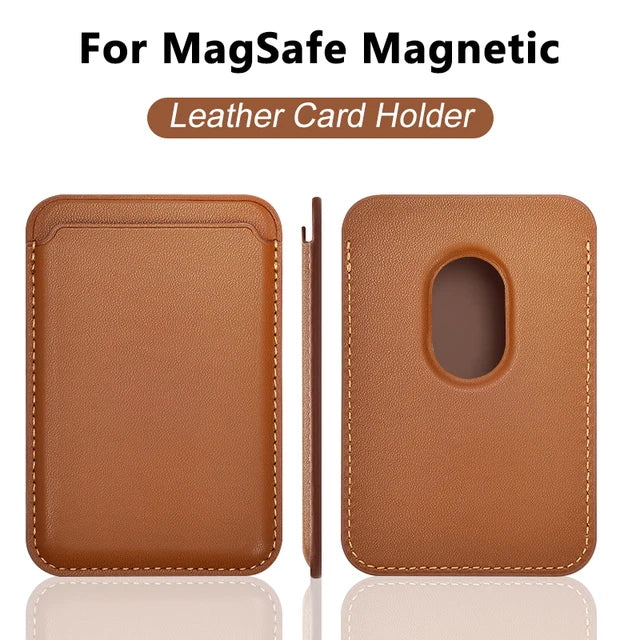 For Magsafe Magnetic Wallet Phone Case For iPhone 14 13 12 Pro Max Leather Card Holder Bag For iPhone 13 mini Cover Accessories