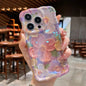Retro Oil Painting iPhone Case – Luxury Flower Print Shockproof Silicone Cover for iPhone 11–16 Pro Max, Artistic Design