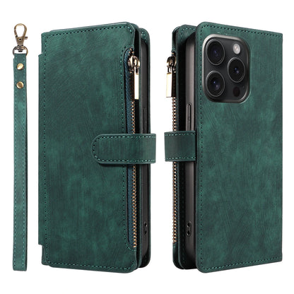 Leather Wallet Flip Case for Samsung – Purse-Style Zipper Cover with Multi Card Slots for Galaxy S23 Ultra & S24 Ultra