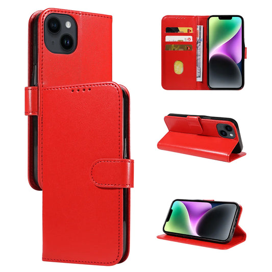 Faux Leather iPhone Wallet Case – Flip Cover with Card Slots for iPhone 11–14 Series, Pro Max, Plus, and Mini