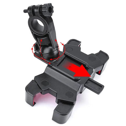 360° Rotating Bike & Motorcycle Phone Holder – GPS Clip Mount for Cycling & Sports