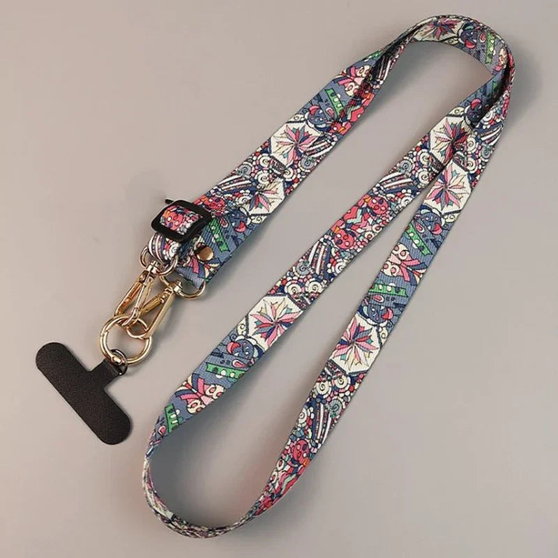 Retro Crossbody Phone Strap – Adjustable Anti-Lost Lanyard for iPhone & Android