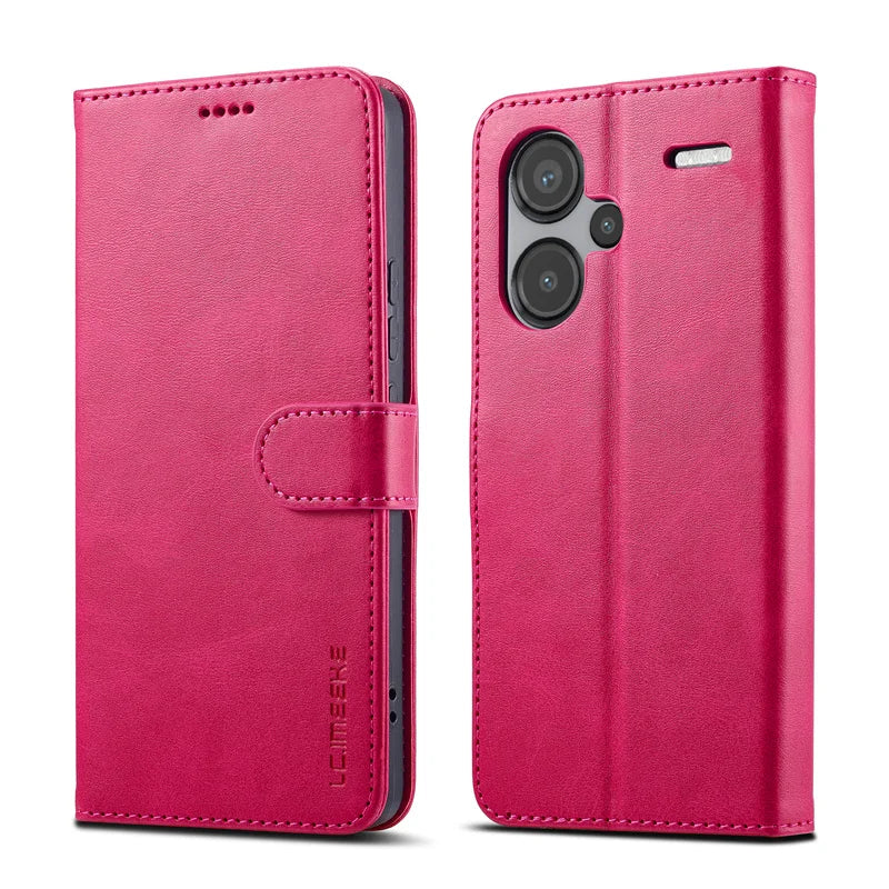 Xiaomi Redmi Note 13 Flip Case – Leather Wallet Cover with Magnetic Card Holder for Note 13/13 Pro/Pro Plus 5G & 4G