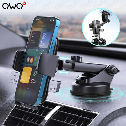 Adjustable Suction Car Phone Holder – Secure Mount for iPhone, Samsung & Huawei