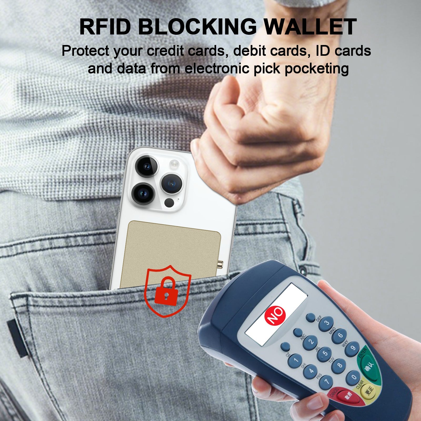 TOYFID All-Aluminum Pop Up Slide Rfid Slim Card Holder Wallet With Airtag Holder-4