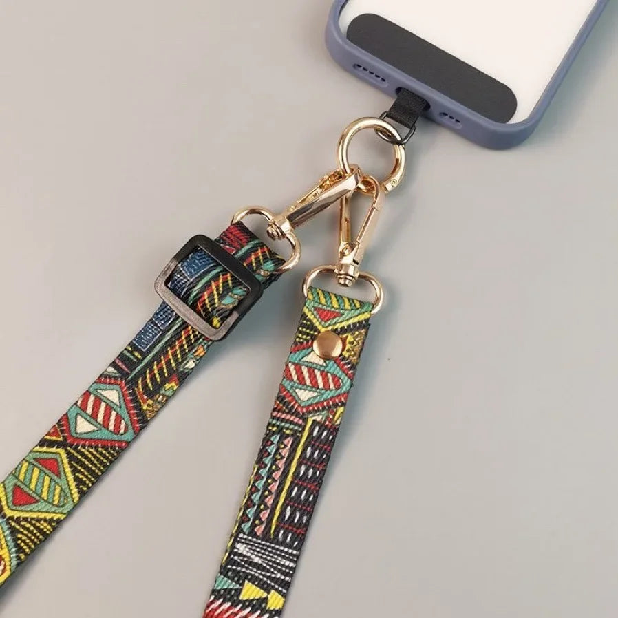 Retro Crossbody Phone Strap – Adjustable Anti-Lost Lanyard for iPhone & Android