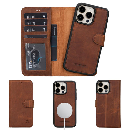 Casper iPhone 14 Series Detachable Leather Wallet Case-8