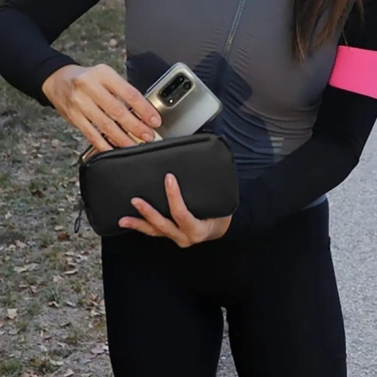 Essential Bike Phone Bag – Waterproof, Sweat & Dirt Proof Cycling Jersey Frame Case