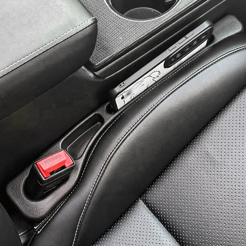 Car Seat Gap Filler – Leak-Proof Strip with Wallet & Phone Holder Organizer