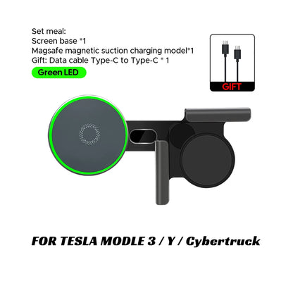 Tesla Model 3/Y Highland 2025 Phone Mount – 15W MagSafe Wireless Charger Holder