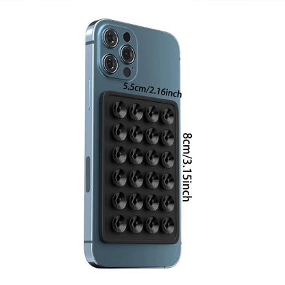 Silicone Suction Cup Phone Stand – Anti-Slip Wall & Desk Mount Sticker