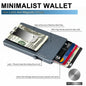 Minimalist Pop up Wallet with Money Clip, All Aluminum Slide Rfid Slim Card Holder-7