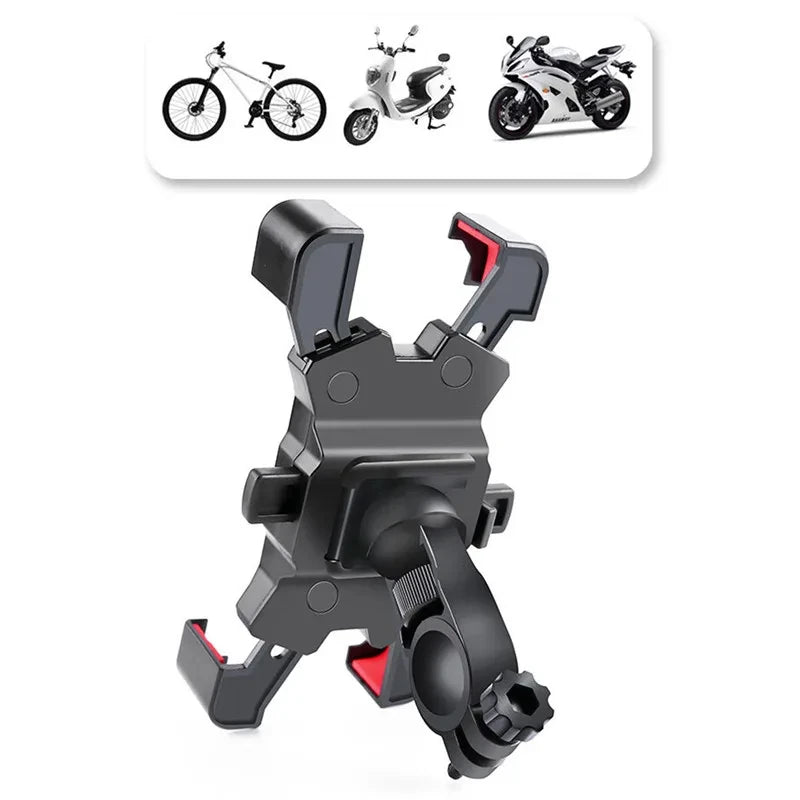 360° Rotating Bike & Motorcycle Phone Holder – GPS Clip Mount for Cycling & Sports