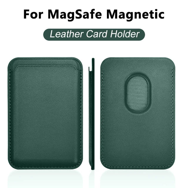 For Magsafe Magnetic Wallet Phone Case For iPhone 14 13 12 Pro Max Leather Card Holder Bag For iPhone 13 mini Cover Accessories