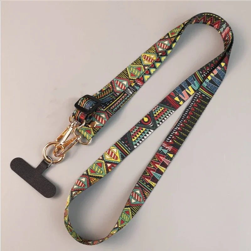Retro Crossbody Phone Strap – Adjustable Anti-Lost Lanyard for iPhone & Android