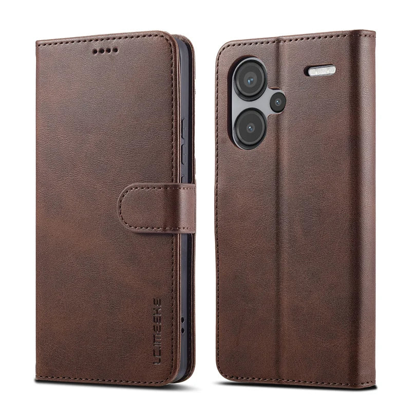 Xiaomi Redmi Note 13 Flip Case – Leather Wallet Cover with Magnetic Card Holder for Note 13/13 Pro/Pro Plus 5G & 4G